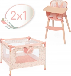 DeCuevas møbelsæt til dukker 2 i 1 Tulipe