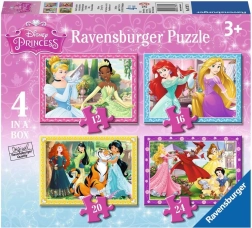 Ravensburger puslespil Disney Prinsesser 4i1