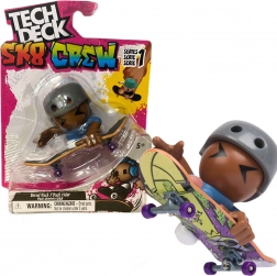 Tech Deck SK8 Crew S1 sæt fingerboard med figur