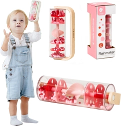 Classic World regnstav med kugler – rød