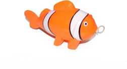 Optrækkelig badekar‑fisk 15 cm