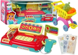 Børnekasseapparat med indkøbskurv og scanner