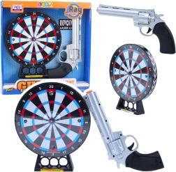 Laserrevolver med målskive til børn