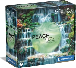 Puslespil 500 brikker CLEMENTONI Peace Collection – Vandfaldet The Flow