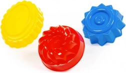 Plastiske sandkageforme til sand, 3 stk. POLESIE