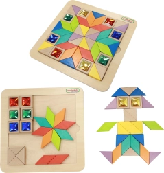 Masterkidz Mosaic Tangram Montessori Læring af Former og Farver