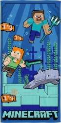 Hurtigtørrende børnehåndklæde Minecraft – undervandseventyr