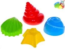 Sæt sandforme – muslingeskaller 7–9 cm, 4 stk.