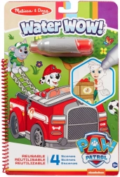 Magisk vandmaling PAW PATROL – malebog med vandpen, 19 × 28 cm, 4 ark