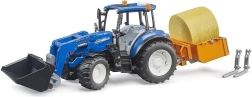 Bruder traktor NEW HOLLAND T5.120 med frontlæsser, lad, gafler og høballe