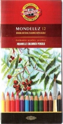 Akvarelfarveblyanter KOH-I-NOOR MONDELUZ, sæt med 12 stk.