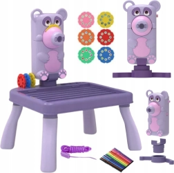 Børneprojektor til tegning med bord – bamse