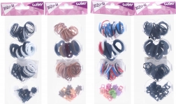 Hårtilbehør – stort mix af elastikker og klemmer