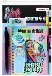 Skolesæt MONSTER HIGH med penalhus og notesbog