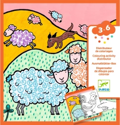 Djeco sjov æske med malebøger og spil Gård