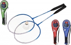 Badmintonsæt 2 ketchere og 1 bold i etui, 64 cm
