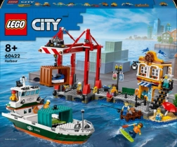 LEGO City havneområde med fragtskib 60422
