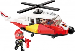 Redningshelikopter QMAN MINE CITY FIRE LINE – byggesæt med 91 dele
