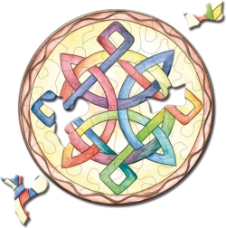 Curiosi runde puslespil Picoli Knude 33 brikker