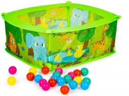 Tør boldbassin med 50 bolde