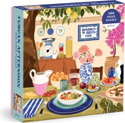 Kvadratisk puslespil eftermiddag i Toscana 500 brikker