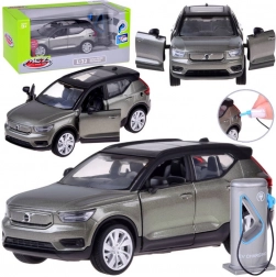 Metalmodel af elektrisk crossover Volvo XC40 med lys- og lydeffekter