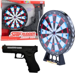 Laser pistol med mål for børn – skydespil med lys og lyde