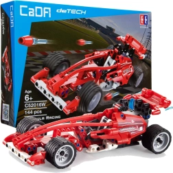 CADA byggesæt racerbilen Formula Racing 23 cm – 144 dele med optræksdrev