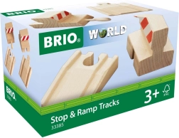 Brio stop- og rampeskinner – endeskinner og ramper til træjernbane
