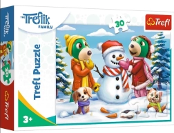 Puzzle Trefl Familien Treflików: Vinteraktiviteter 30 brikker