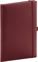 Linjeret notesbog NOTIQUE balacron bordeaux 15 × 21 cm