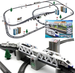 Elektrisk passagertog med lange skinner