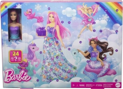 Barbie Dreamtopia adventskalender med dukke og 24 overraskelser