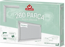 Ramme til puslespil 48x34 cm hvid