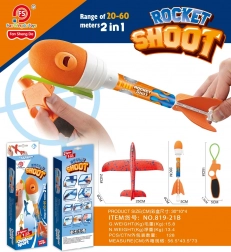 Rød flyver 2-i-1 med affyrer