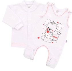Baby-sæt New Baby Mouse hvid 80 (9–12 måneder)