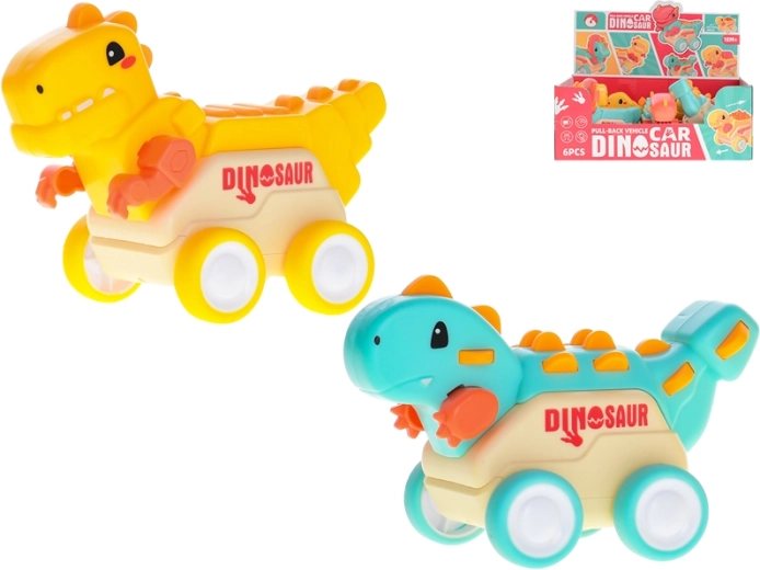 Dinosaur med pull-back til børn