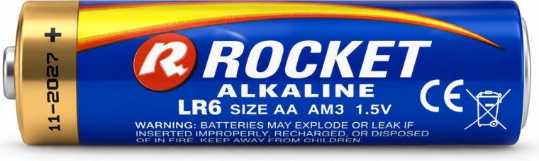 Alkalisk teknologi og spænding 1,5 V