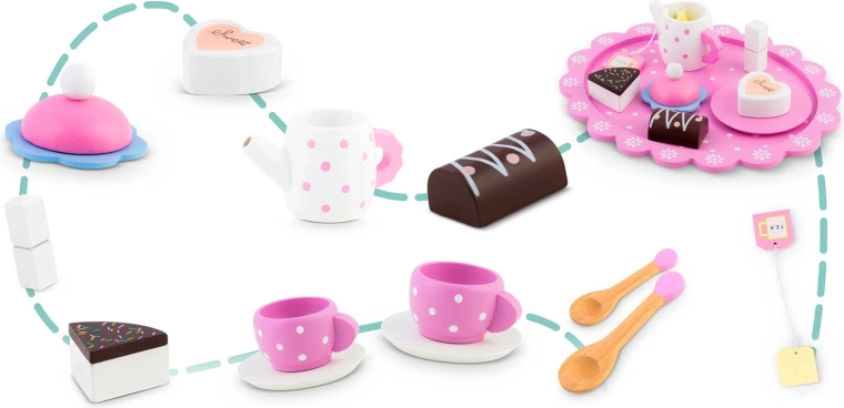 Komplet udstyr til teselskab