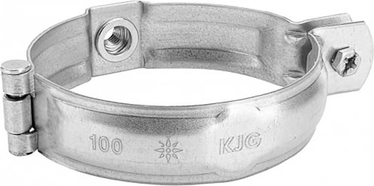 Rørbøjle til nedløbsrør uden spids 80 mm, galvaniseret