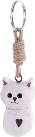 Trænøglering – kat, hvid