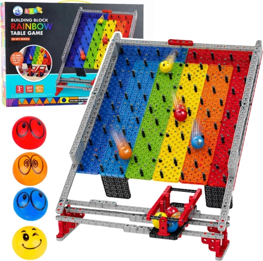 Téčová byggesæt kuglebane og pinballspil 477 dele