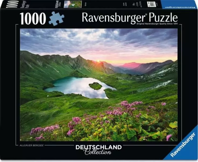 Ravensburger puslespil bjergsø i Allgäu 1000 brikker