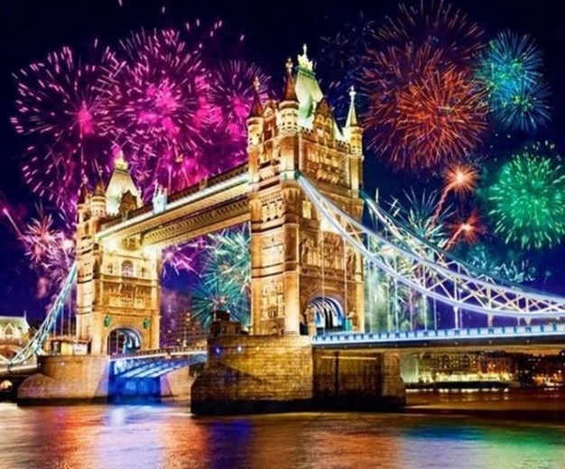 Norimpex mal efter tal London Tower Bridge 40 × 50 cm