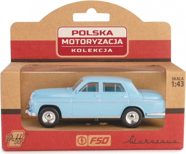 Modelbil Warszawa 223 Blå