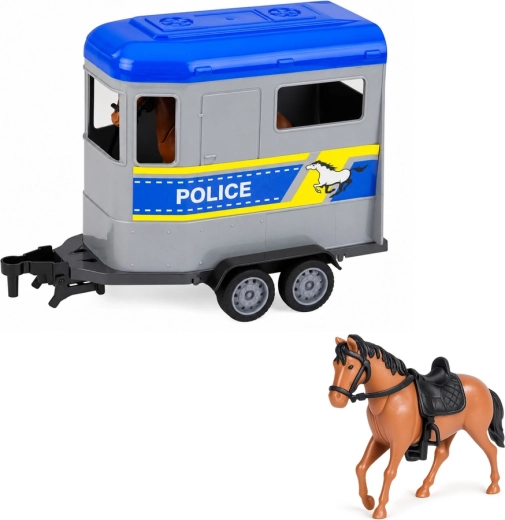 Hestetrailer med bagklap der kan åbnes