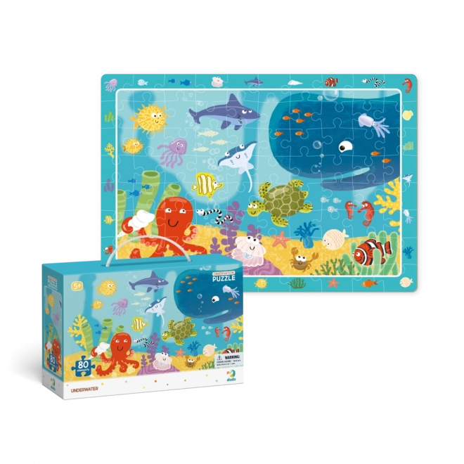 Puslespil Find ting – havet, 80 brikker