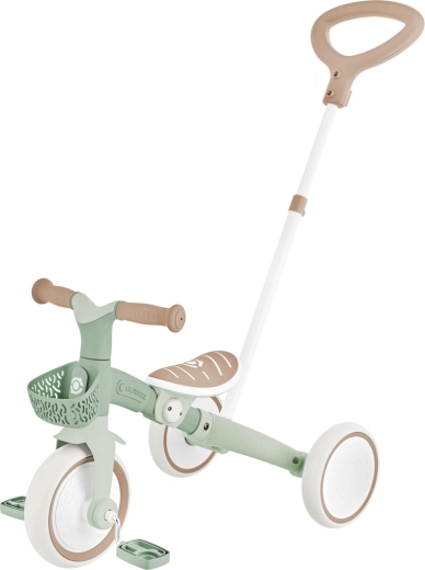 Tre-hjulet Learning Trike 3-i-1 Plus Ecologic pistacie