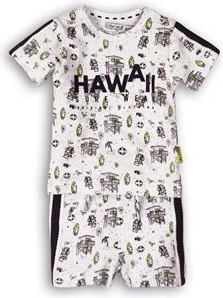 Dirkje todelt børnesæt Hawaii white-navy