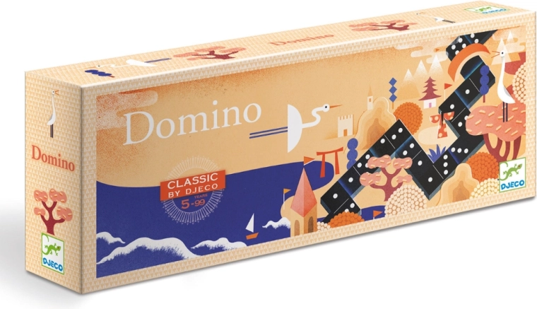 Djeco domino – klassisk sort domino